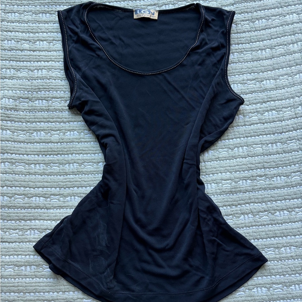 VINTAGE elegant Black Tank Top for Women